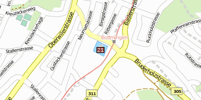 Schloss Bottmingen Stadtplan